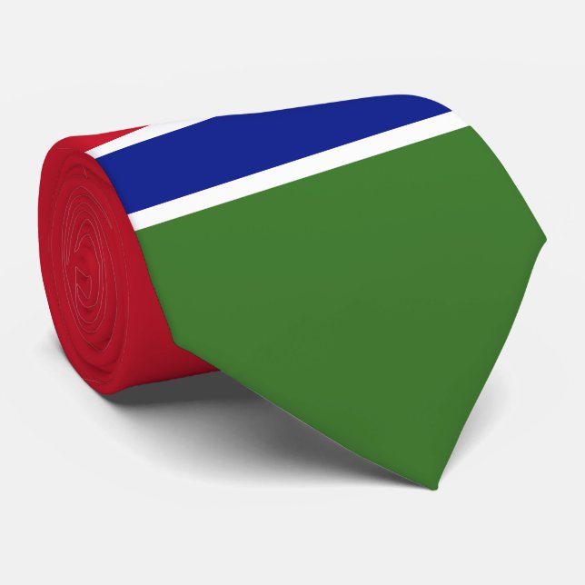 Gambia flagga slips (Rullad)