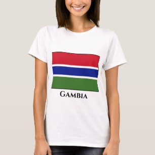 Gambia Flagga T Shirt