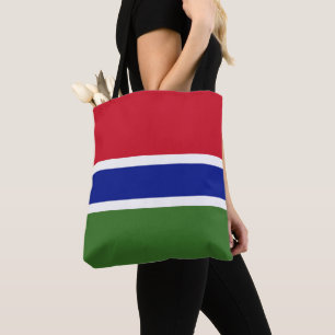 Gambia flagga tygkasse