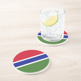 Gambia flagga underlägg