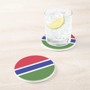 Gambia flagga underlägg
