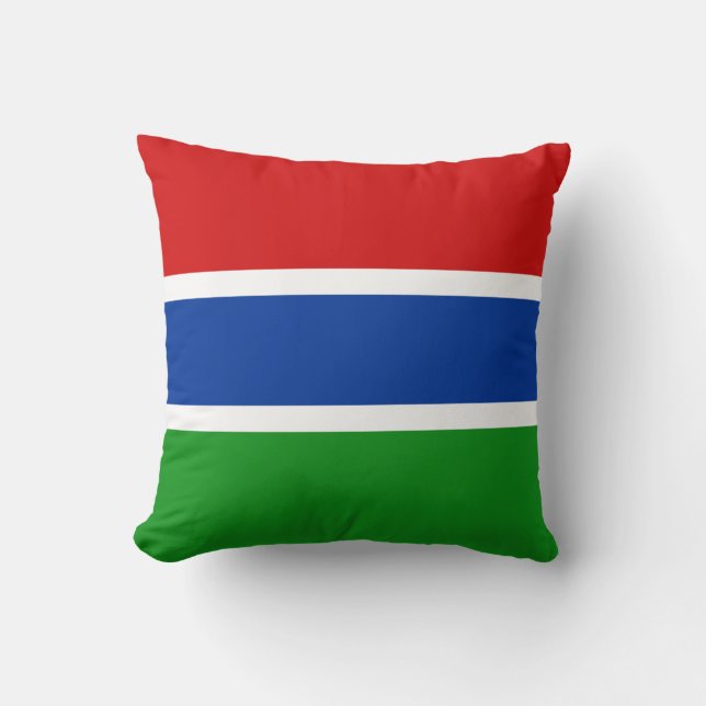 Gambia Flagga x Flaggkudde Kudde (Framsida)
