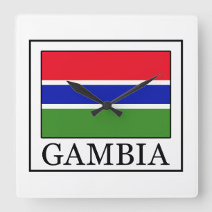 Gambia Fyrkantig Klocka