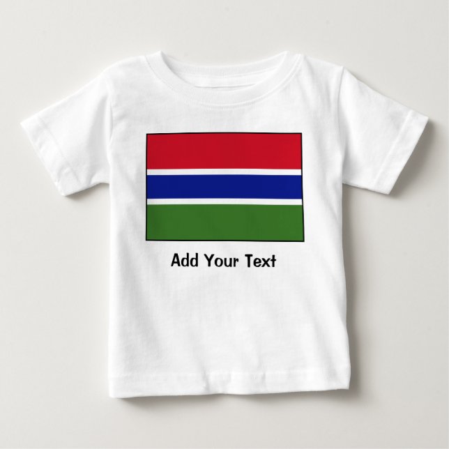 Gambia - gambisk flagga tee (Framsida)