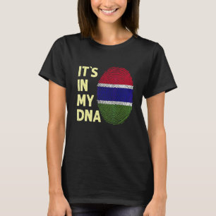 Gambia i mitt DNA Gambian-Flagga Gambia 1 T Shirt