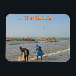 Gambia Magnet<br><div class="desc">Stranden vid Tanjis fiskeby,  Gambia,  Väster Afrika</div>