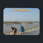 Gambia Magnet<br><div class="desc">Stranden vid Tanjis fiskeby,  Gambia,  Väster Afrika</div>