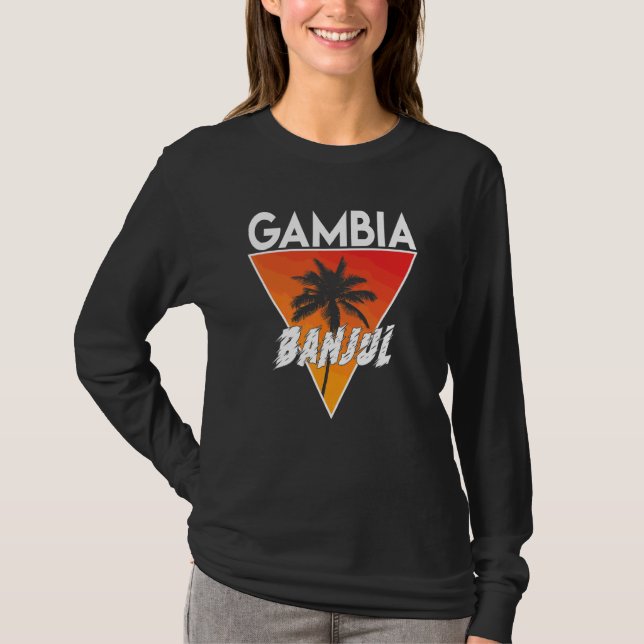 Gambia med soliga färger t shirt (Framsida)