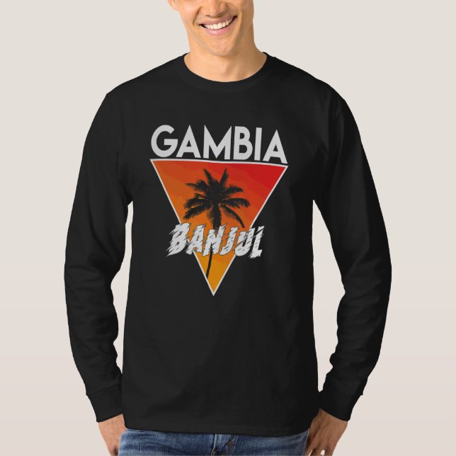 Gambia med soliga färger t shirt (Framsida)