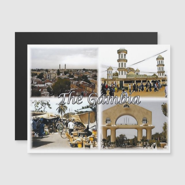 Gambia - Mosaic - (Fram/baksida)
