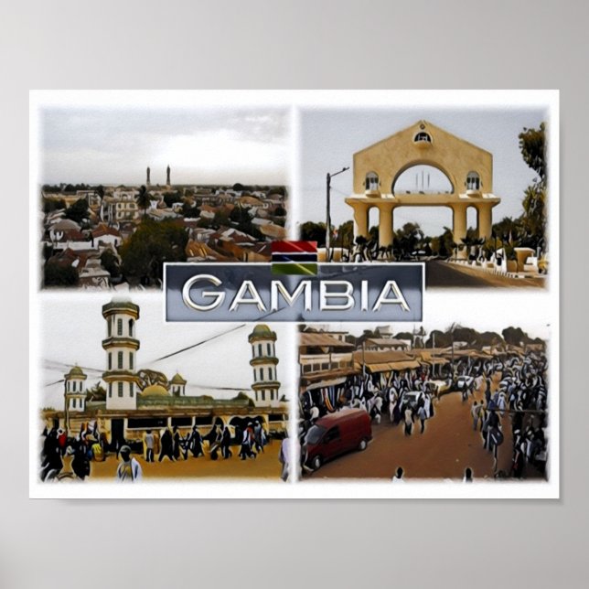 Gambia - Mosaic - Poster (Framsidan)