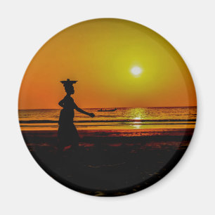 Gambia solnedgång magnet
