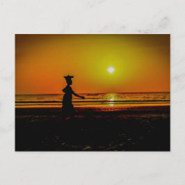 Gambia Sunset-vykort Vykort