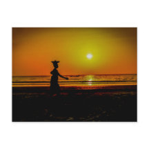 Gambia Sunset-vykort