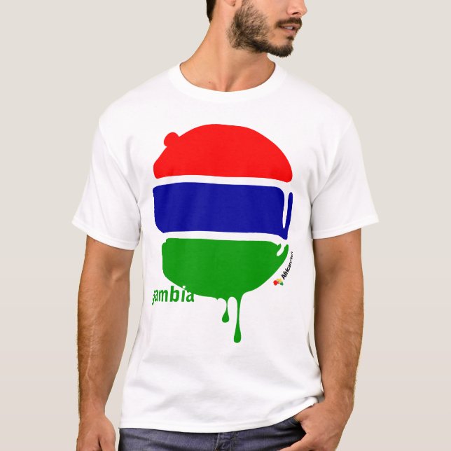 Gambia tappar vit tee (Framsida)