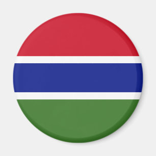 Gambiaflagga Magnet