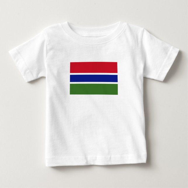 Gambiaflagga T Shirt (Framsida)