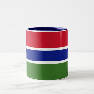 Gambiaflagga Två-Tonad Mugg