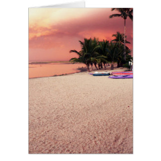 gambiansolnedgång hälsningskort