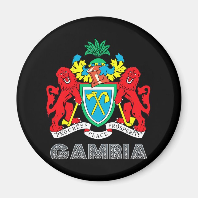 Gambias emblem magnet (Framsidan)