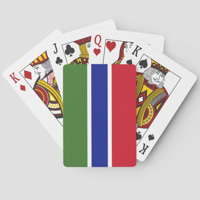 Gambias flagga casinokort (Baksidan)