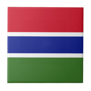 Gambias flagga kakelplatta