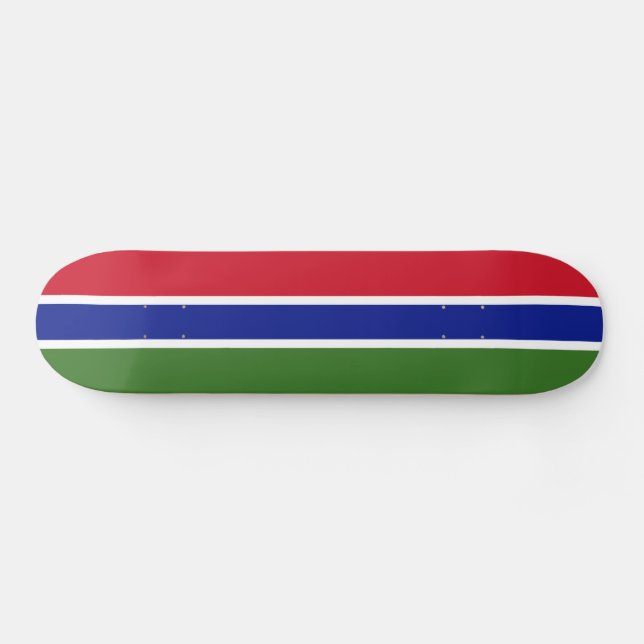 Gambias flagga mini skateboard bräda 18,5 cm (Horz)