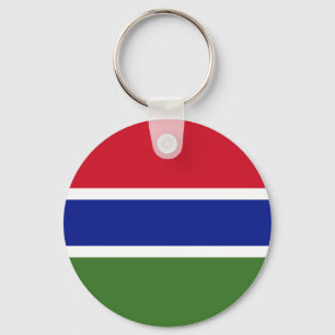 Gambias flagga nyckelring