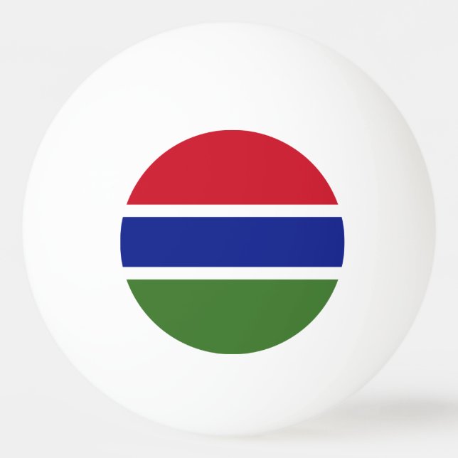 Gambias flagga pingisboll (Framsidan)