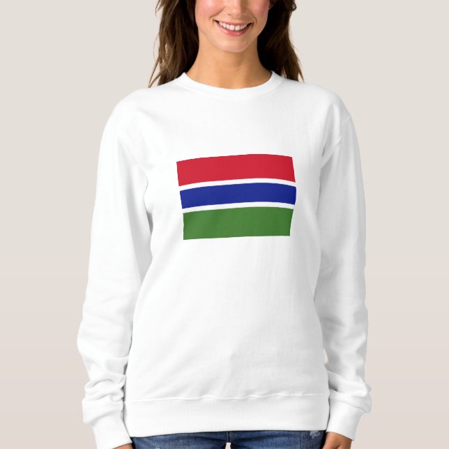 Gambias flagga t shirt (Framsida)