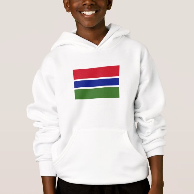 Gambias flagga t shirt (Framsida)
