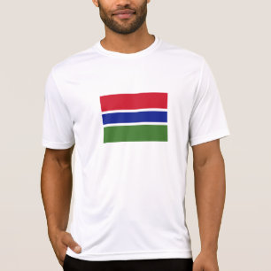 Gambias flagga t shirt