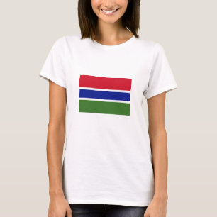 Gambias flagga t shirt
