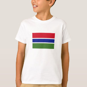 Gambias flagga t shirt