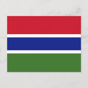 Gambias flagga vykort