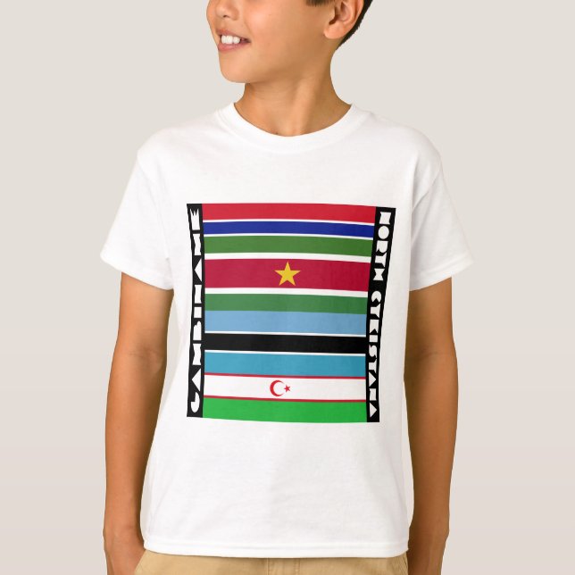Gambiname och North Cykistana T Shirt (Framsida)
