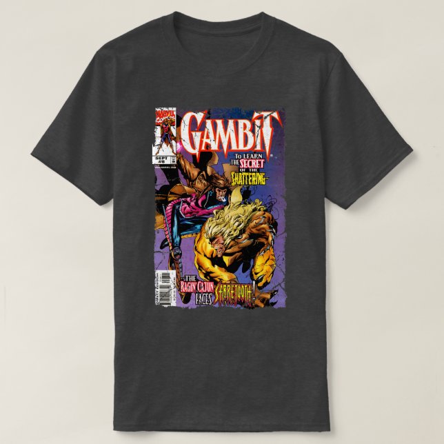 Gambit Vs Sabretooth T Shirt (Design framsida)