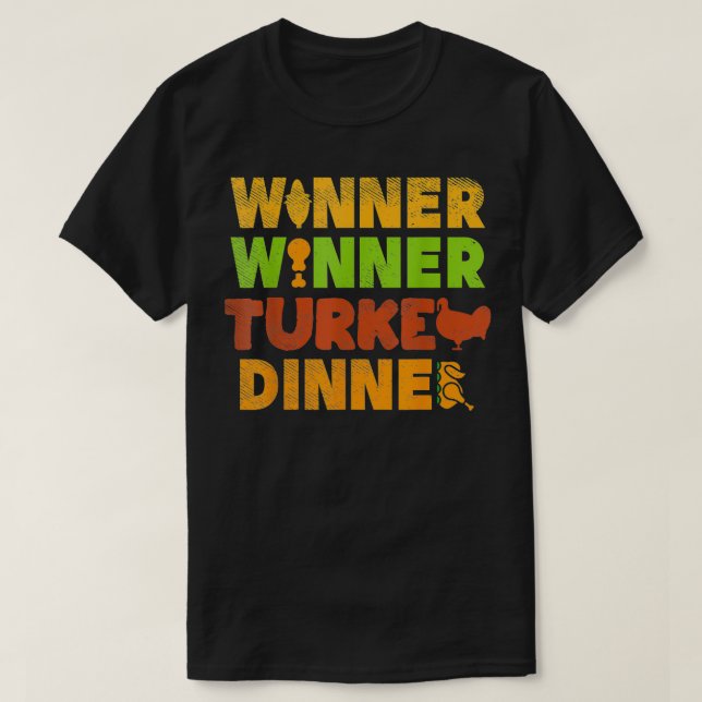 Gamble Gam för Thanksgiving av dagsljuden i Turkie T Shirt (Design framsida)