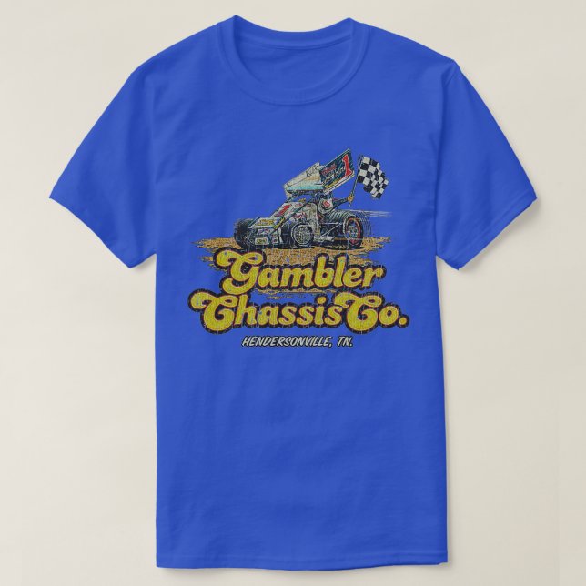 Gambler Chassis Co 1980 Classic TShirt T Shirt (Design framsida)