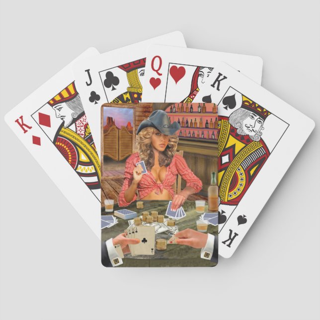GAMBLIN'-COWGIRL KORTLEK (Baksidan)