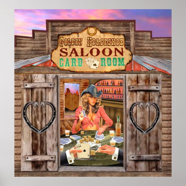 GAMBLIN'COWGIRL POSTER (Framsidan)