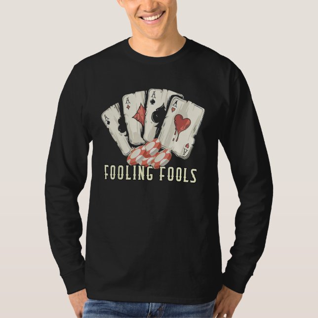 Gambling Boss Casino Poker Casino Player Card Game T Shirt (Framsida)