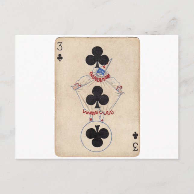 Gambling Clown Vykort (Framsida)