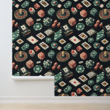 Gambling Dice Roulette-parkkort för kasino Insida