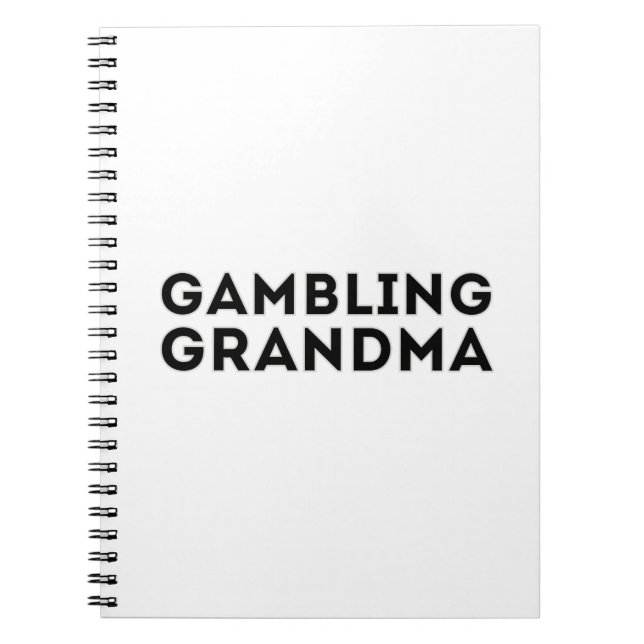Gambling Grandma Anteckningsbok (Framsidan)