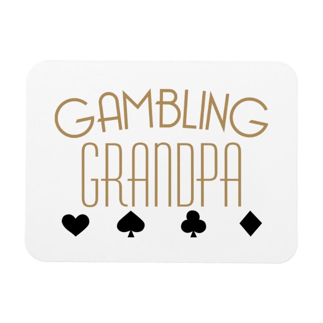 Gambling Grandpa Magnet (Horisontell)
