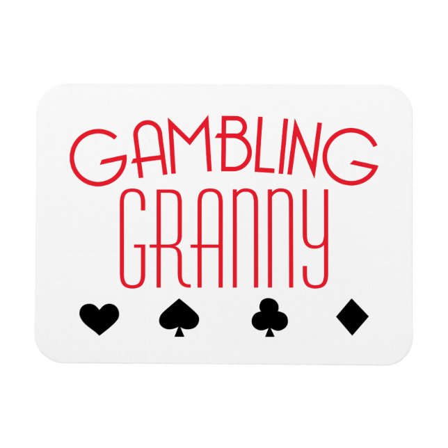 Gambling Granny Magnet (Horisontell)