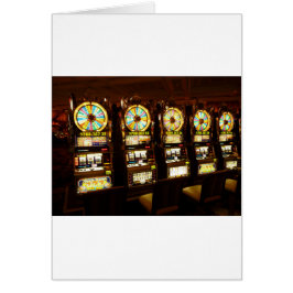 Gambling Maskin One beväpnade Bandit Money Las Veg Hälsningskort
