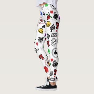 Gambling Slots Fruit Maskin Pub Lucky Sevens Spi Leggings