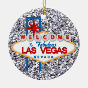 Gambling - Vegas Julgransprydnad Keramik